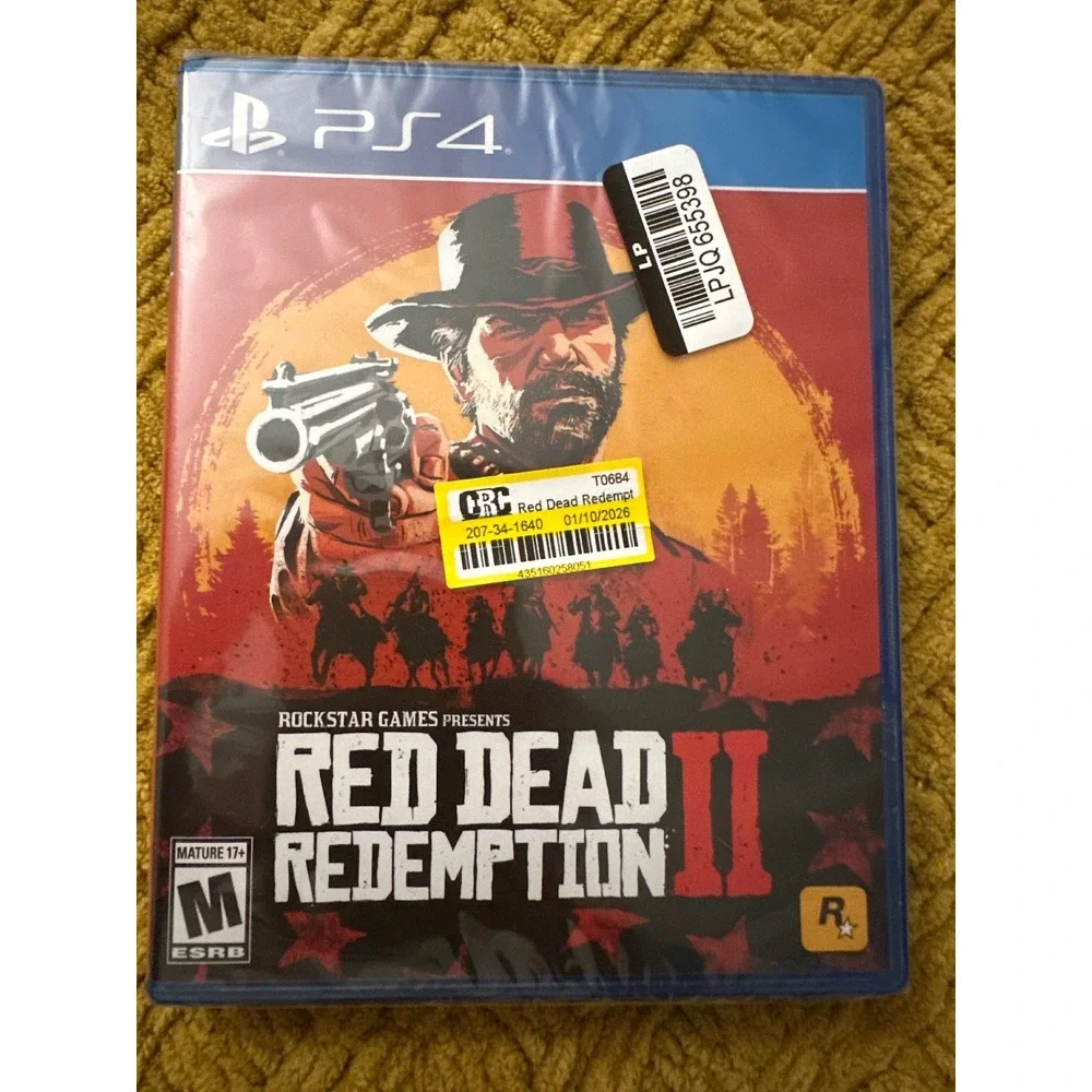 Rockstar Red Dead Redemption 2 PS4 N/A Blue New Action Adventure Western Game